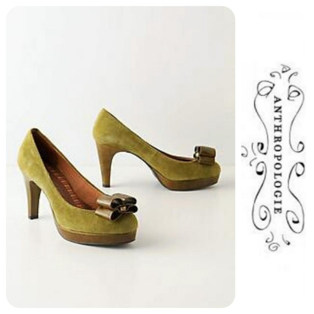 🆕Anthropologie🌷Miss Albright Verde Pumps